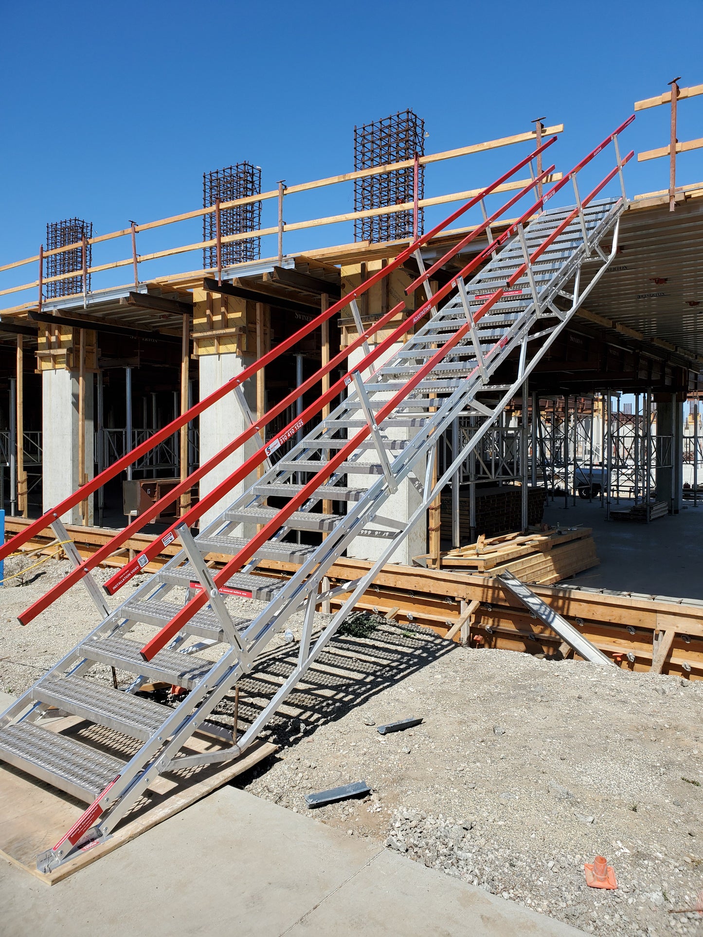 AdjustaStairs II | Temporary Stair Access for Elevated Heights (16’–32’)